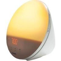 Philips Wake-up Light Alarm Clock with Coloured Sunrise Simulation, 7 Natural Sounds & Radio Function - HF3531/01