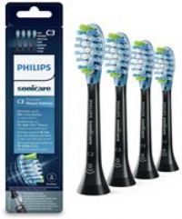 Philips Sonicare Premium Plaque Defence BrushSync Enabled Replacement brush Heads, 4pk Black - HX9044/33