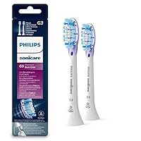 Philips Genuine Sonicare Premium Gum Care Replacement Brush Heads, 2 Pack, White - HX9052/17