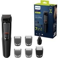 Philips Series 3000 7-in-1 Multi Grooming Kit for Beard and Hair with Nose Trimmer Attachment - MG3720/33