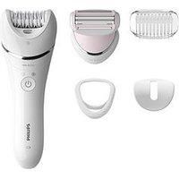Philips Epilator Series 8000 Wet & Dry Cordless Epilator With 5 Accessories Bre710/01