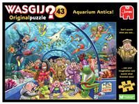 Jumbo, Wasgij Original 43 Aquarium Antics, Jigsaw Puzzle for Adults, 1000-Piece