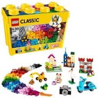 LEGO 10698 Classic Large Creative Brick Storage Box Set & 11025 Classic Blue Baseplate, Construction Toy for Kids, Building Base, Square 32x32 Build and Display Board
