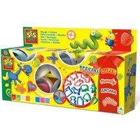 SES Creative 00498 Children/'s Claymania Super Clay and Cutters Set, Mixed