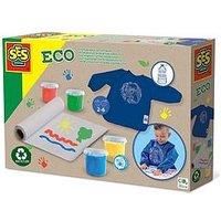 SES 24924 Eco fingerpaint Set with Apron - 100% Recycled
