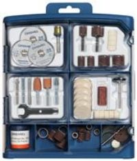 Dremel 723 EZ SpeedClic Multi Purpose Tool Accessory Kit for Rotary Tools - 100 Accessories for Cutting, Carving, Sanding, Cleaning, Grinding, Polishing, Sharpening in Convenient Tool Box