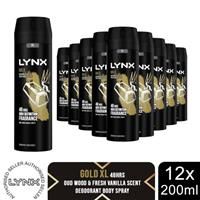 Lynx Gold Bodyspray Deodorant, 200 ml