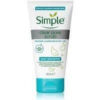 Simple Daily Skin Detox Clear Pore Scrub, 150ml