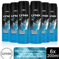Lynx Ice Chill Body Spray Deodorant for Men, 150 ml