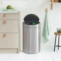 Brabantia Twin Touch Recycling Bin, New Matt Steel, 23/10L