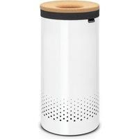 Brabantia Laundry Bin with Cork Lid, 35 L - White