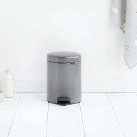 Brabantia newIcon 5L Pedal Bin  Platinum