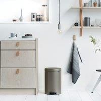 Brabantia NewIcon 20 Litre Platinum Pedal Bin Platinum