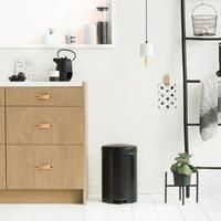 Brabantia NewIcon 20 Litre Matt Black Pedal Bin Matt Black