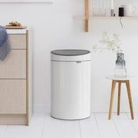Brabantia 40 Litre White Touch Bin White