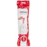 Brabantia PerfectFit Code Y Bags, White, 20 Litre/Size Y