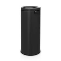 Brabantia Touch Bin Flat Lid, 30L, Matt Black