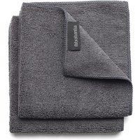 Brabantia Microfibre Cleaning Cloths (x 2), Machine Washable, Dark Grey