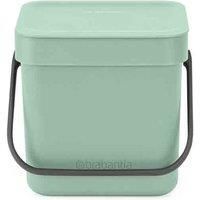 Brabantia Sort & Go 3 Litre Waste Bin - Jade Green