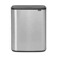 Brabantia Bo Touch Bin 2x30 Litre Matt Steel Fingerprint Proof