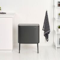 Brabantia 3 x 11 Litre Bo Touch Bin Confident Grey 33L