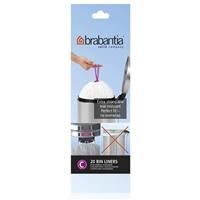 Brabantia Bin Liners, Size C, 10-12 L - 20 Bags
