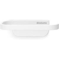 Brabantia - Mindset Toilet Roll Holder - Fits All Regular Roll Sizes - Wall-Mounted - Corrosion Resistant - Bathroom Accessory - Fixing Materials Included - Fresh White - 4.2 x 8.6 x 14 cm
