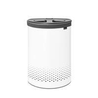 Brabantia 2 Compartment Laundry Bin, White, 55L