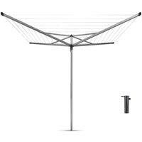 Brabantia 40 Metre 4 Arm Compact Rotary Washing Line Grey