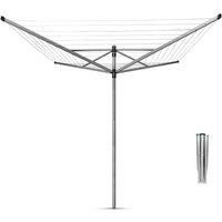 Brabantia 50m Lift-O-Matic Rotary Airer Dryer,Spike,Cover,Pegs,Bag.  (176)