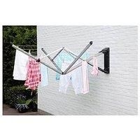 Brabantia Wallfix Airer, Silver, 4 arms