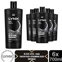 Lynx Black Shower Gel with Frozen Pear & Cedarwood HD Fragrance, 700ml