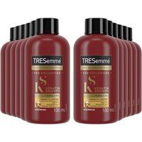 Tresemme Keratin Smooth 'Shampoo' with Marula Oil for Frizzy Hair 12 Pack of 100ml in Red