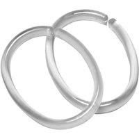 Sealskin Clips Shower Curtain Rings, Polypropylene, Transparent, 4.7 x 6.2 x 0.7 cm