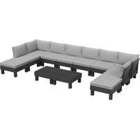 Keter Elements 10-Seater Modular Lounge Set / FR Cushions