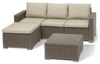 Keter California Chaise Longue - Cappuccino, Cream