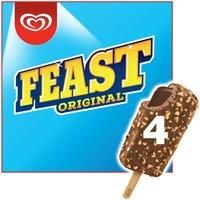 Feast Original chunky chocolate Ice Cream Stick 4 x 90 ml