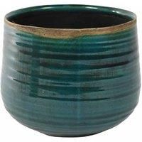 Ivyline Pot Como Turquoise - H17Cm D21Cm