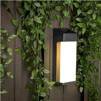 Smartwares LED Solar Wall Lights, Pack of 1, Matt Glass Cover, Aluminium Frame, A++ Energy Rated