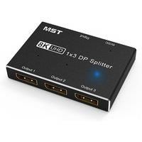 DP1x3 Splitter Computer Display MST Distributor One in Three out Audio Video Splitter for High-Resolution Multi-Display