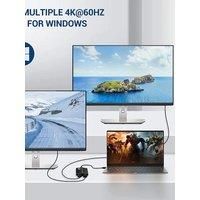 USB-C to dual HDMI2.0 adapter 4k@60Hz Type-C to 2HDMI MST SST Spliter for the MacBook Pro Air iPhone iPAD Thinkpad Lenovo