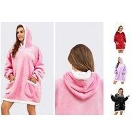 Wearable Hoodie Blanket - 5 Colours! - Pink