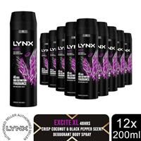 Lynx XL 48-H High Definition Fragrance Excite Body Spray Deodorant, 200ml