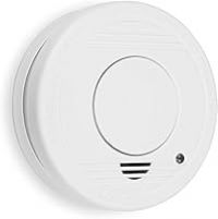 Optical smoke detector with 10 year lifetime and 1 year battery RM250 10.044.62, White, 1 Pack