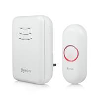 Byron DBY-22312UK Wireless Plug In Doorbell Set, 150 m Range, 16 Melodies