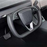 NovaAcc for Tesla Model Y Juniper 2025 Yoke Steering Wheel Heating Black White New Yoke Style