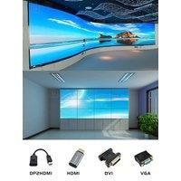 DP DVI VGA HDMI EDID Emulator Adapter Dummy Plug Virtual display for Extender/KVM Switch/AV Receiver/Video Splitters/VR