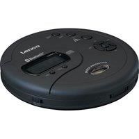Lenco CD-300 - Portable CD Player Walkman - Bluetooth Diskman - CD Walkman - MP3 Function - Anti-Shock - 2 x 2000 mAh Batteries - Headphones - Micro USB Charging Cable - Black