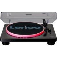 Lenco LS-50LED Turntable Black LED Lights Amplifier Vinyl Record Player