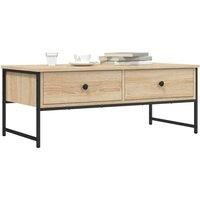 Berkfield Home Coffee Table Sonoma Oak 101x49x39.5 cm Engineered Wood in Brown